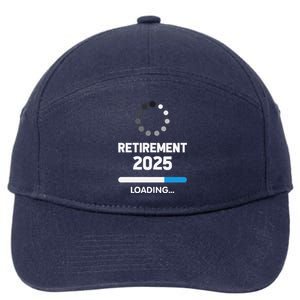 Funny Retirement 2025 Loading Retired Countdown In Progress 7-Panel Snapback Hat