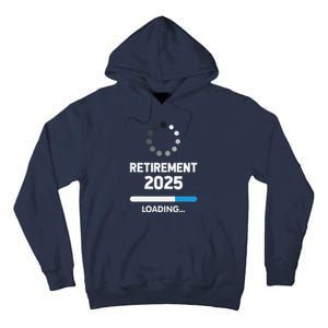 Funny Retirement 2025 Loading Retired Countdown In Progress Tall Hoodie