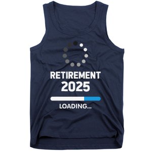 Funny Retirement 2025 Loading Retired Countdown In Progress Tank Top