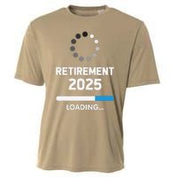 Funny Retirement 2025 Loading Retired Countdown In Progress Cooling Performance Crew T-Shirt