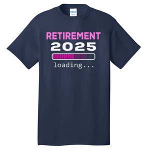 Funny Retirement 2025 Loading Retired Countdown Tall T-Shirt