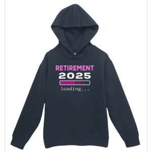 Funny Retirement 2025 Loading Retired Countdown Urban Pullover Hoodie