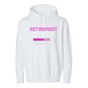 Funny Retirement 2025 Loading Retired Countdown Garment-Dyed Fleece Hoodie