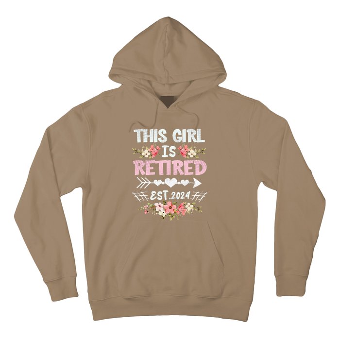 Flower Retired 2025 Not My Problem Anymore Hoodie