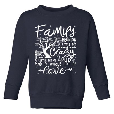 Family Reunion 2025 Family Matching Reunion Party Toddler Sweatshirt