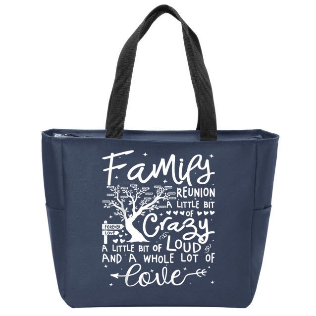 Family Reunion 2025 Family Matching Reunion Party Zip Tote Bag
