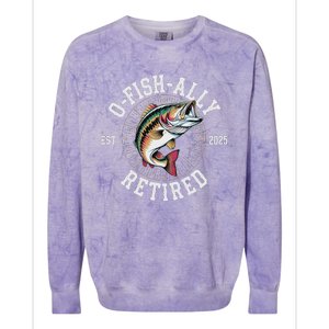 Fisherman Retired 2025 O Fish Ally Retired Colorblast Crewneck Sweatshirt