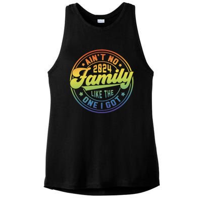 Family Reunion 2024 Family Gathering Ladies PosiCharge Tri-Blend Wicking Tank