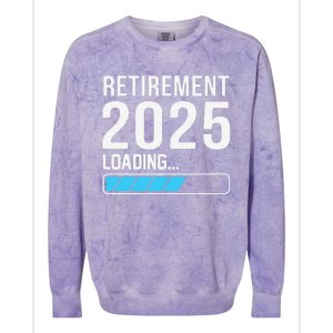 Funny Retirement 2025 Loading Funny Retiring Retired Colorblast Crewneck Sweatshirt