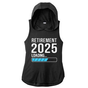 Funny Retirement 2025 Loading Funny Retiring Retired Ladies PosiCharge Tri-Blend Wicking Draft Hoodie Tank