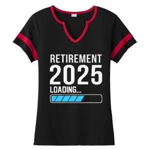 Funny Retirement 2025 Loading Funny Retiring Retired Ladies Halftime Notch Neck Tee