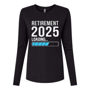 Funny Retirement 2025 Loading Funny Retiring Retired Womens Cotton Relaxed Long Sleeve T-Shirt