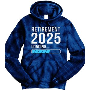 Funny Retirement 2025 Loading Funny Retiring Retired Tie Dye Hoodie