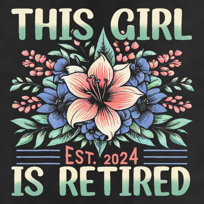 Flower Retired 2025 Not My Problem Anymore Garment-Dyed Fleece Hoodie