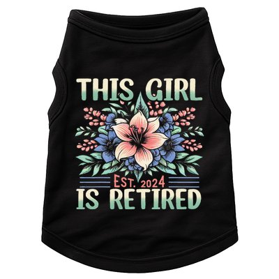 Flower Retired 2025 Not My Problem Anymore Doggie Tank