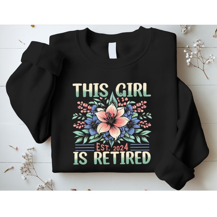 Flower Retired 2025 Not My Problem Anymore Sweatshirt