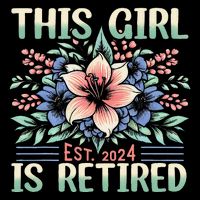 Flower Retired 2025 Not My Problem Anymore Backpack