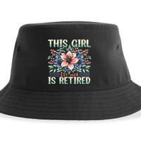 Flower Retired 2025 Not My Problem Anymore Sustainable Bucket Hat