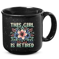Flower Retired 2025 Not My Problem Anymore 15oz Campfire Ceramic Mug