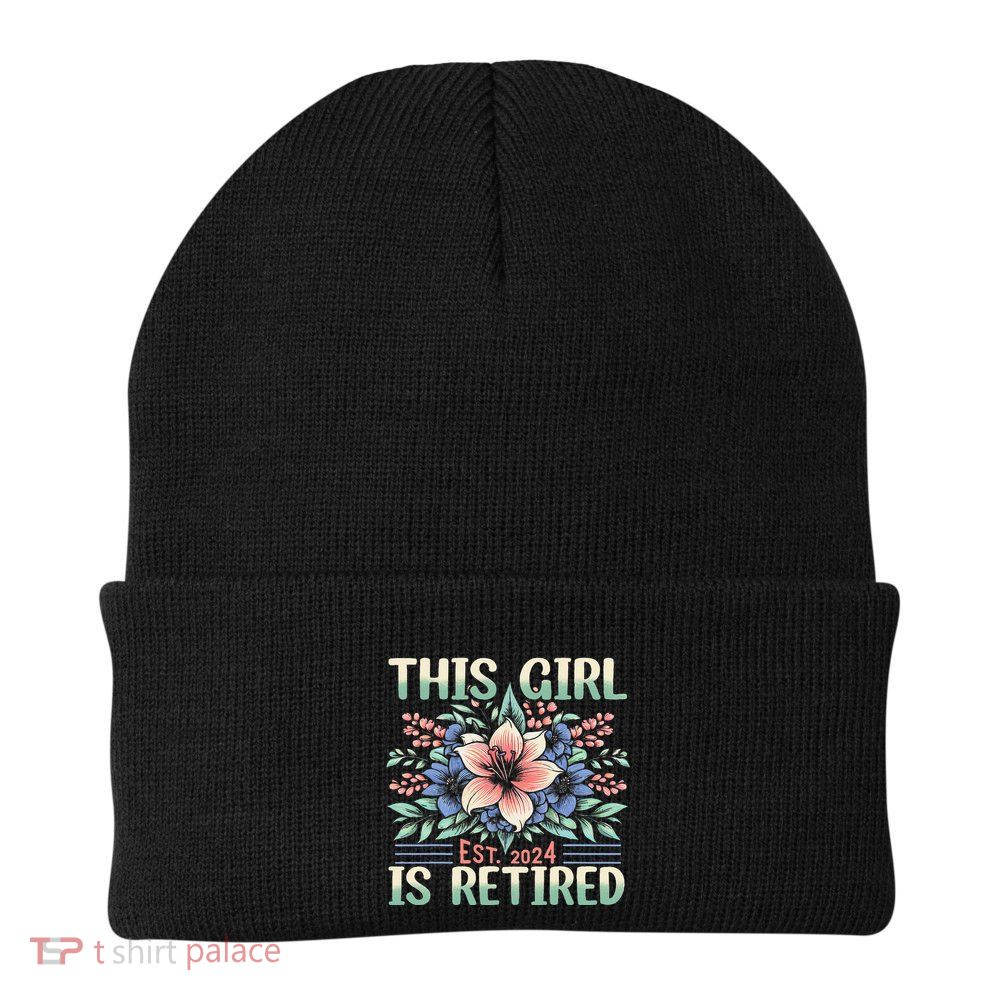 Flower Retired 2025 Not My Problem Anymore Beanie