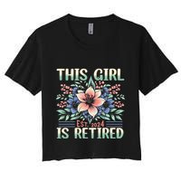 Flower Retired 2025 Not My Problem Anymore Crop Top