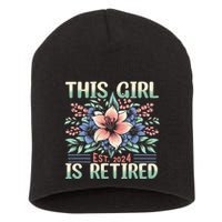 Flower Retired 2025 Not My Problem Anymore Short Acrylic Beanie
