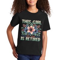 Flower Retired 2025 Not My Problem Anymore Kids T-Shirt