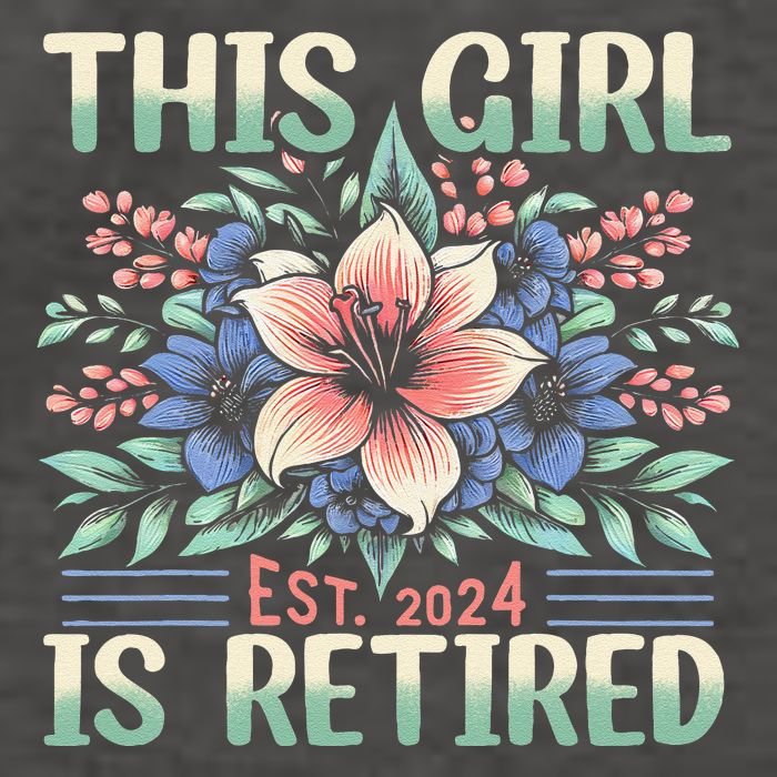 Flower Retired 2025 Not My Problem Anymore Vector Backpack