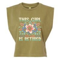 Flower Retired 2025 Not My Problem Anymore Garment-Dyed Women's Muscle Tee
