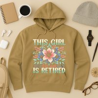 Flower Retired 2025 Not My Problem Anymore Hoodie