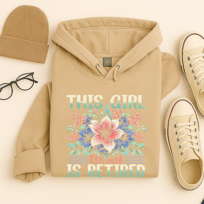 Flower Retired 2025 Not My Problem Anymore Hoodie