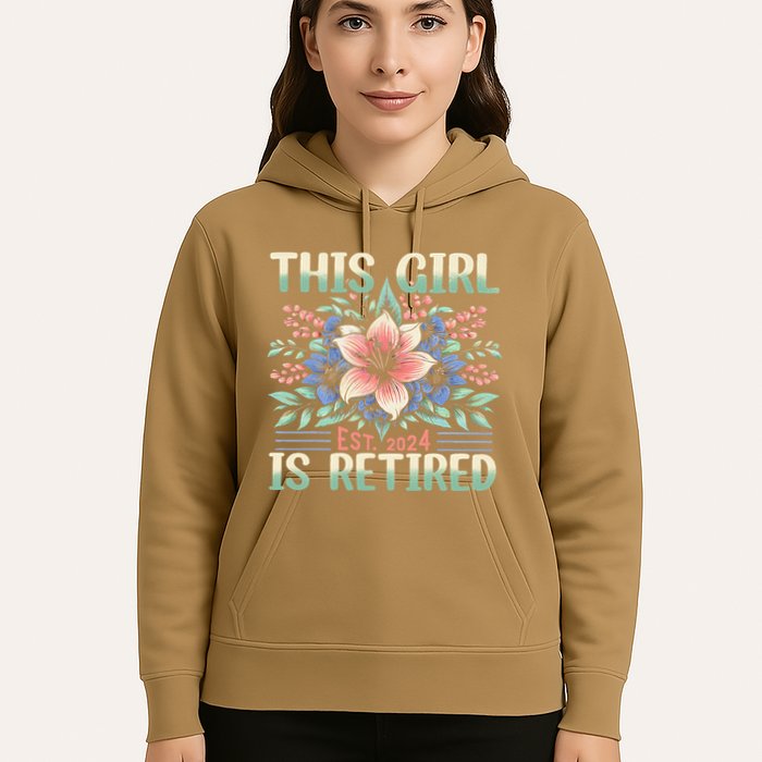 Flower Retired 2025 Not My Problem Anymore Hoodie