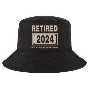 Funny Retired 2024 Not My Problem Anymore Cool Comfort Performance Bucket Hat