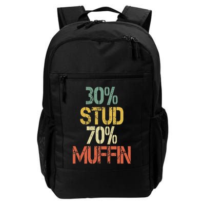 Funny Retro 30 Stud 70 Muffin Sarcasm Dad Bod Figure Daily Commute Backpack