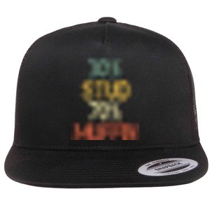 Funny Retro 30% Stud 70% Muffin Sarcasm Dad Bod Figure Flat Bill Trucker Hat