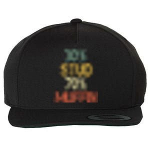 Funny Retro 30% Stud 70% Muffin Sarcasm Dad Bod Figure Wool Snapback Cap