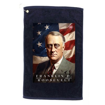 Franklin Roosevelt 32nd President Of The United States Portrait Golf Towel