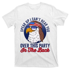 Funny Redneck 4th Of July American Flag Usa Eagle Mullet T-Shirt