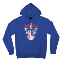 Freedom Rocks 4th Of July Patriotic Usa Flag Rock Guitar Gift Hoodie