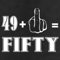 Funny Rude 50th Birthday Gift 49 Plus 1 Finger Equals 50 Funny Gift Hat