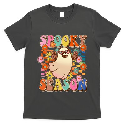 Funny Retro 60s Halloween Spooky Season Hippie Ghost T-Shirt