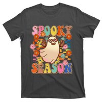 Funny Retro 60s Halloween Spooky Season Hippie Ghost T-Shirt