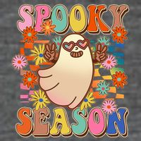 Funny Retro 60s Halloween Spooky Season Hippie Ghost Ladies Essential Flowy Tank