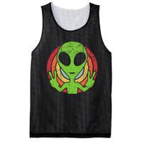 Funny Retro 80S Style Vintage Ufo Lover Alien Space Mesh Reversible Basketball Jersey Tank