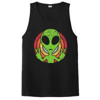 Funny Retro 80S Style Vintage Ufo Lover Alien Space PosiCharge Competitor Tank