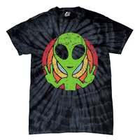 Funny Retro 80S Style Vintage Ufo Lover Alien Space Tie-Dye T-Shirt