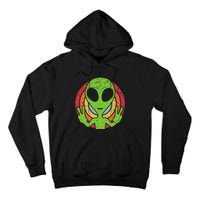 Funny Retro 80S Style Vintage Ufo Lover Alien Space Tall Hoodie