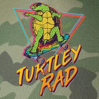 Funny Retro 80's Turtley Rad Skateboarding Turtle Legacy Tie Dye Trucker Hat