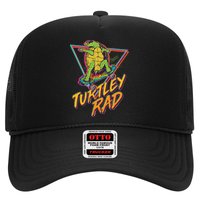 Funny Retro 80's Turtley Rad Skateboarding Turtle Trucker Hat
