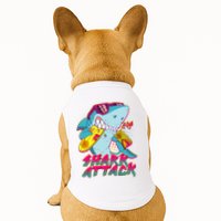 Funny Retro 80s Shark Attack Doggie Tank